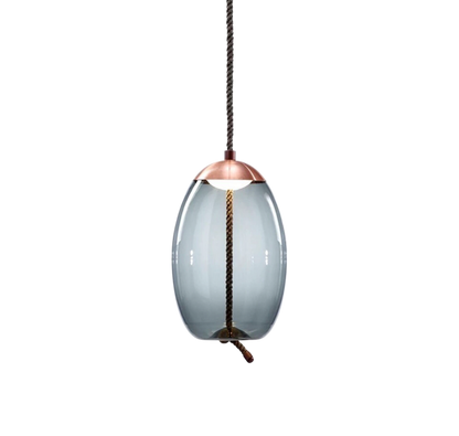 Glass Pendant Lighting | Elegant Rose Gold Design with Adjustable Height 6