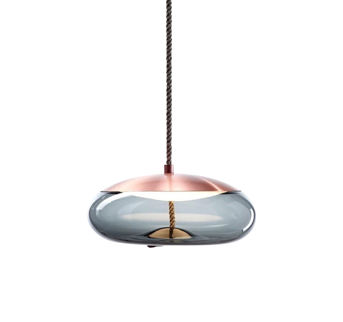 Glass Pendant Lighting | Elegant Rose Gold Design with Adjustable Height 7