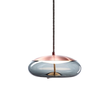 Glass Pendant Lighting | Elegant Rose Gold Design with Adjustable Height 7