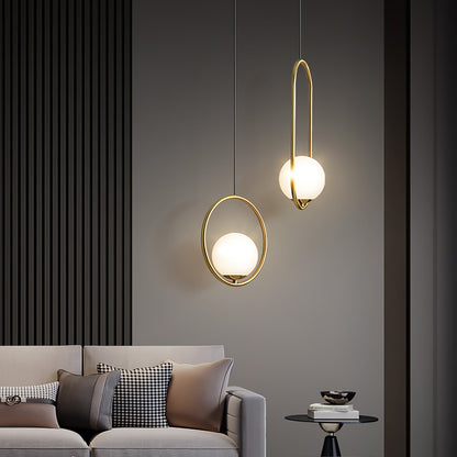 Glass Pendant Lighting | Modern Adjustable Design for Kitchen Island 6