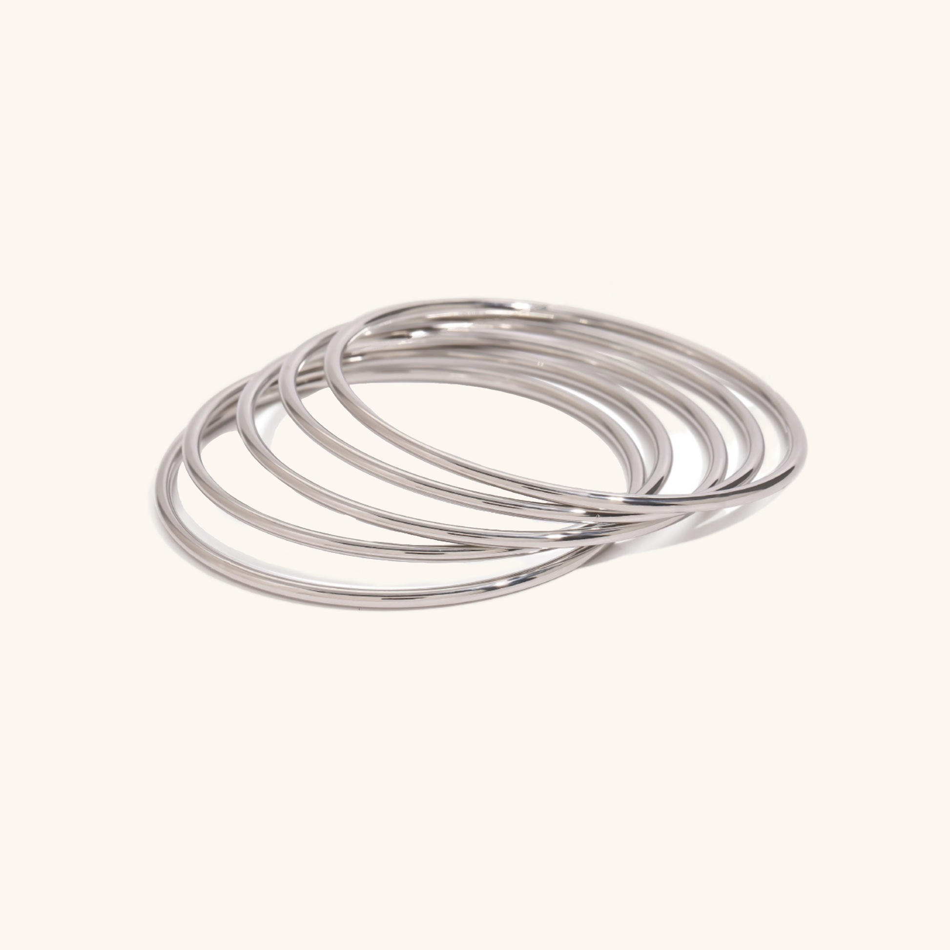 Gold Bangle Set | Lightweight Waterproof Hypoallergenic Bangles 2