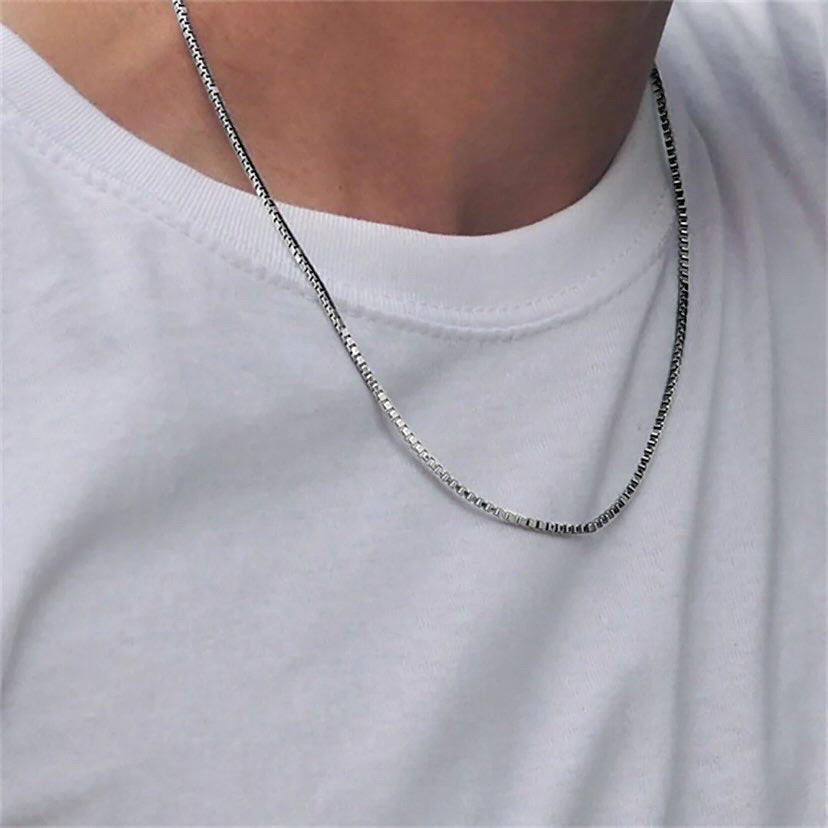 Gold Box Chain Necklace | Durable Stainless Steel-Plated with Chic Design 5