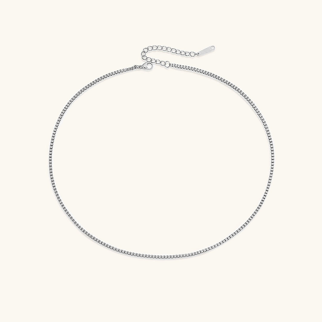 Gold Box Chain Necklace | Durable Stainless Steel-Plated with Chic Design 7