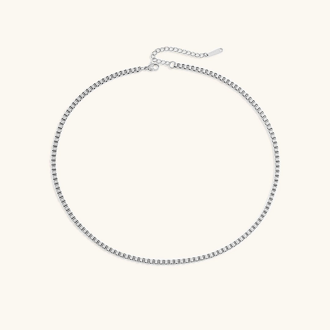 Gold Box Chain Necklace | Durable Stainless Steel-Plated with Chic Design 8