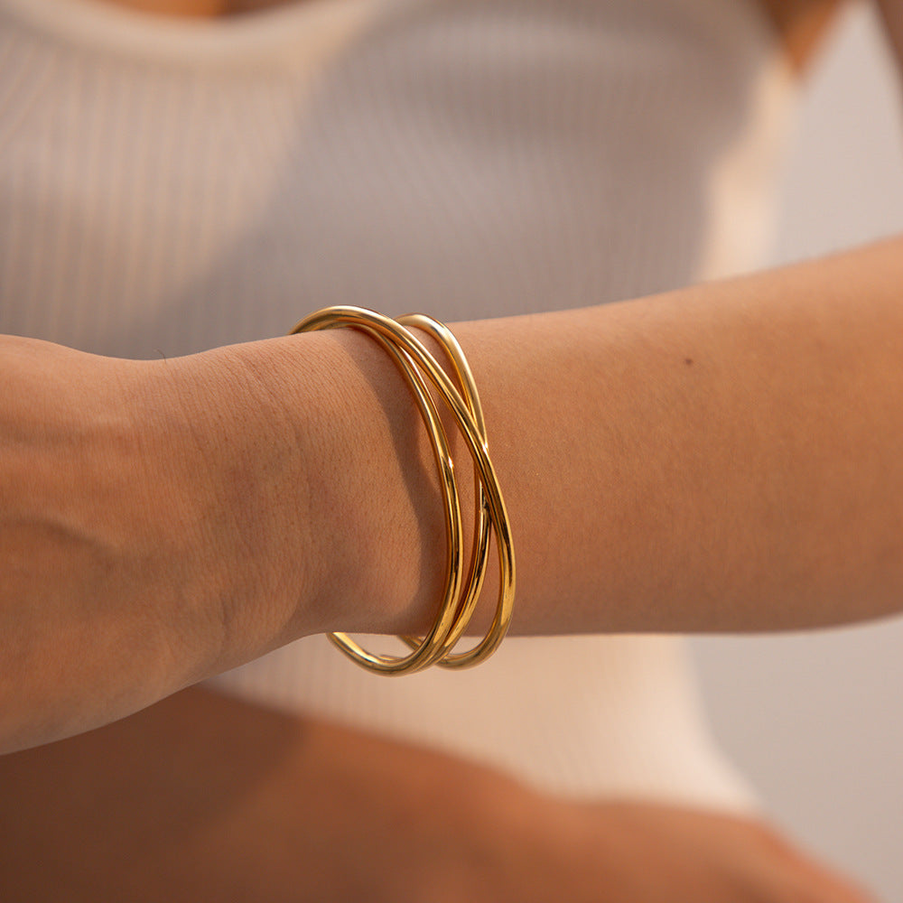 Gold Bracelet | Hypoallergenic Stainless Steel with Elegant Design 6