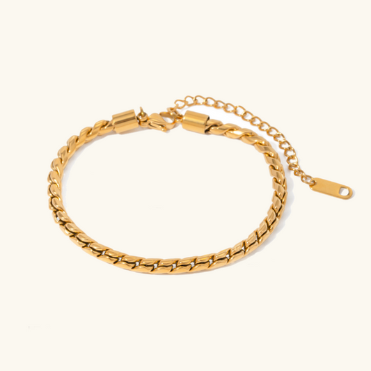 Gold Bracelet | Hypoallergenic Stainless Steel with Waterproof Design 0