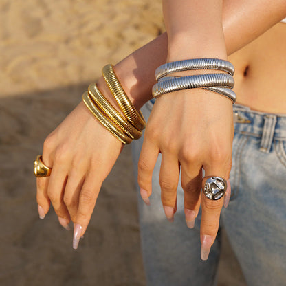 Gold Bracelet | Waterproof Hypoallergenic Stainless Steel Design 1