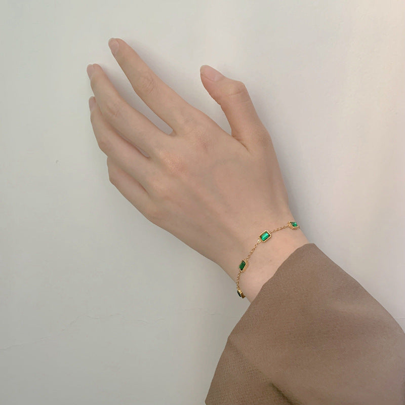Gold Bracelet for Women | 18k Waterproof Design with Diamond Simulants 3