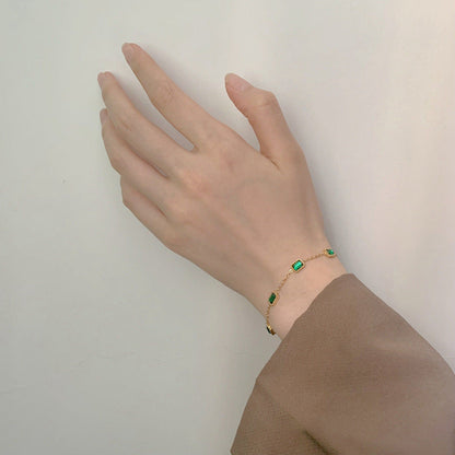 Gold Bracelet for Women | 18k Waterproof Design with Diamond Simulants 3