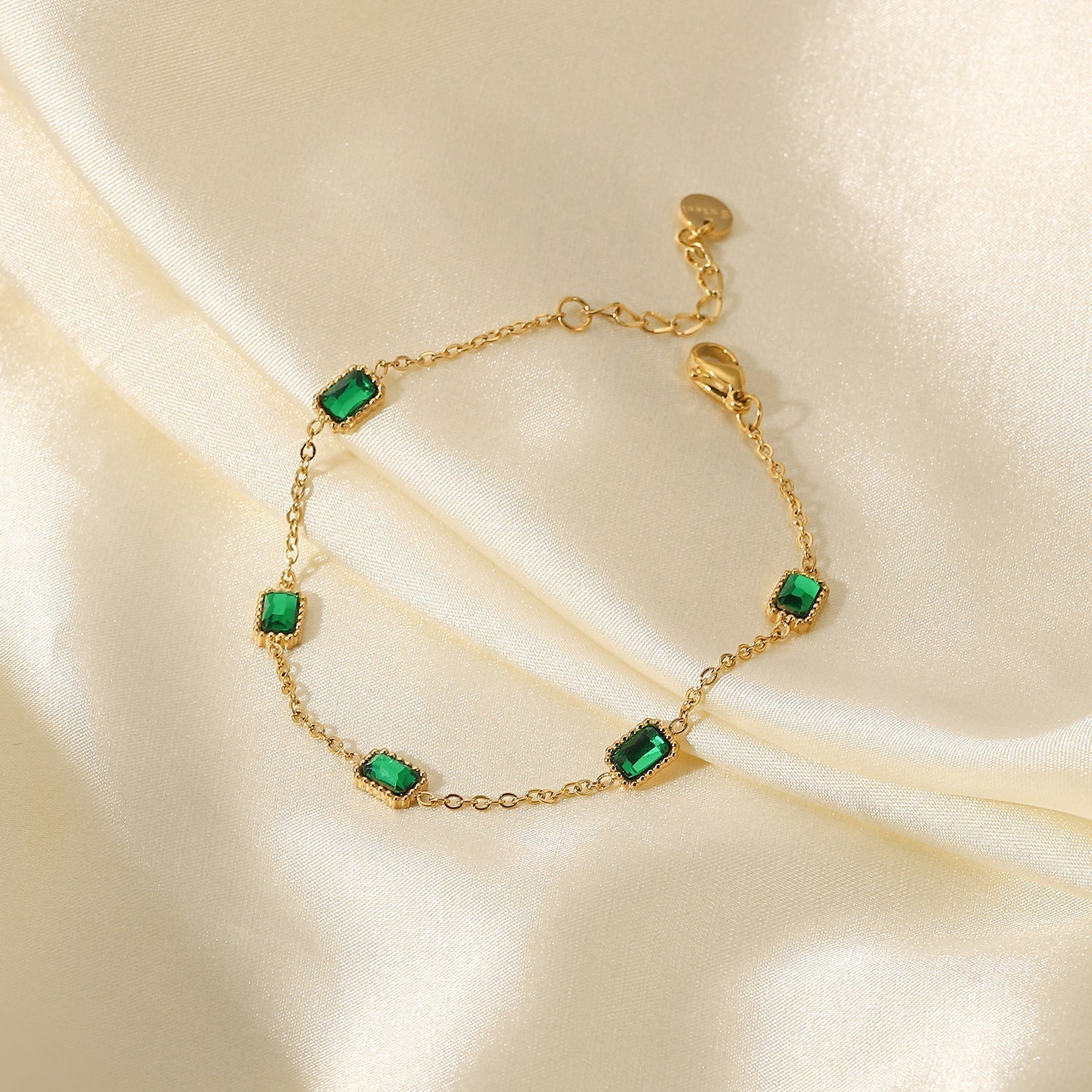 Gold Bracelet for Women | 18k Waterproof Design with Diamond Simulants 5