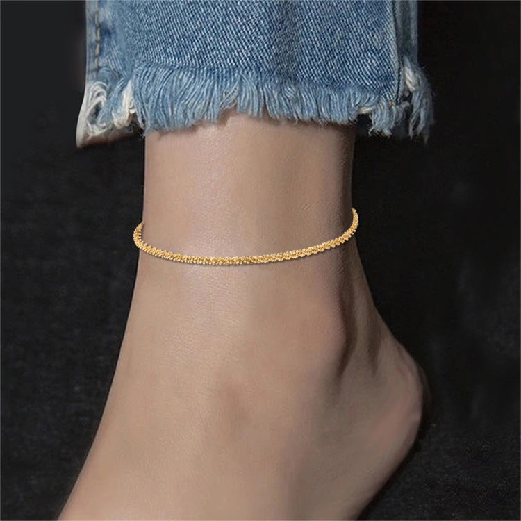 Gold Chain Anklet | Hypoallergenic Stainless Steel-Plated for Sensitive Skin 2