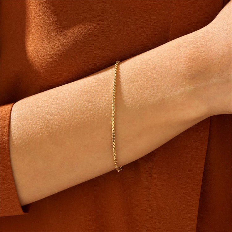Gold Chain Bracelet | Durable Stainless Steel-Plated 14k Gold 1
