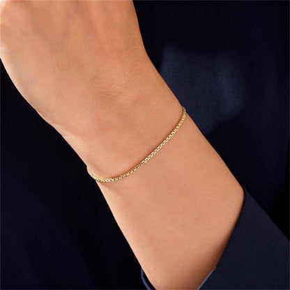 Gold Chain Bracelet | Durable Stainless Steel-Plated 14k Gold 4