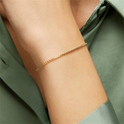 Gold Chain Bracelet | Durable Stainless Steel-Plated 14k Gold 5