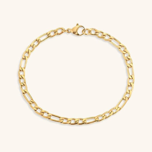 Gold Chain Bracelet | Durable Stainless Steel-Plated 14k Gold Design 0