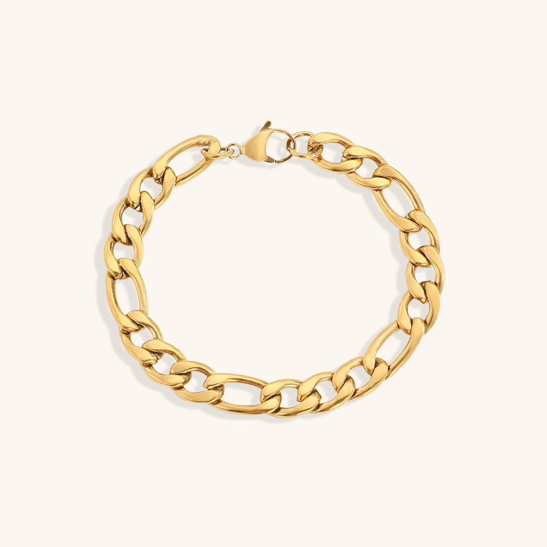 Gold Chain Bracelet | Durable Stainless Steel-Plated 14k Gold Design 15