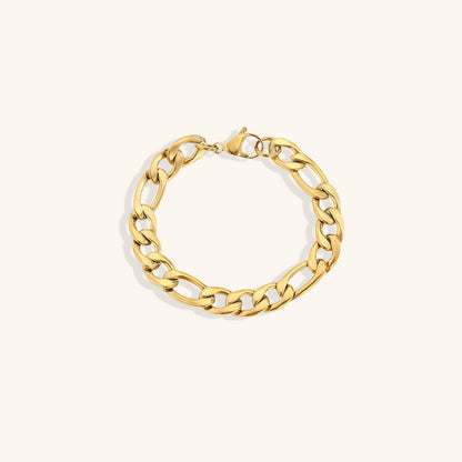 Gold Chain Bracelet | Durable Stainless Steel-Plated 14k Gold Design 18
