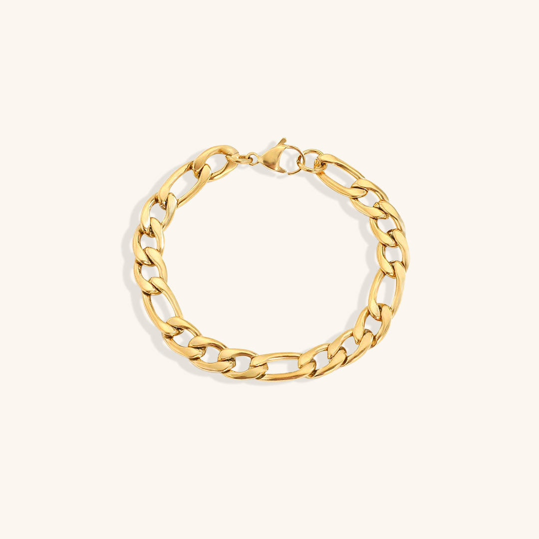 Gold Chain Bracelet | Durable Stainless Steel-Plated 14k Gold Design 20