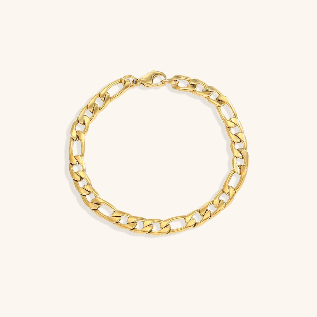 Gold Chain Bracelet | Durable Stainless Steel-Plated 14k Gold Design 21