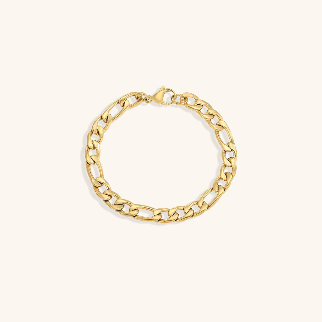 Gold Chain Bracelet | Durable Stainless Steel-Plated 14k Gold Design 7