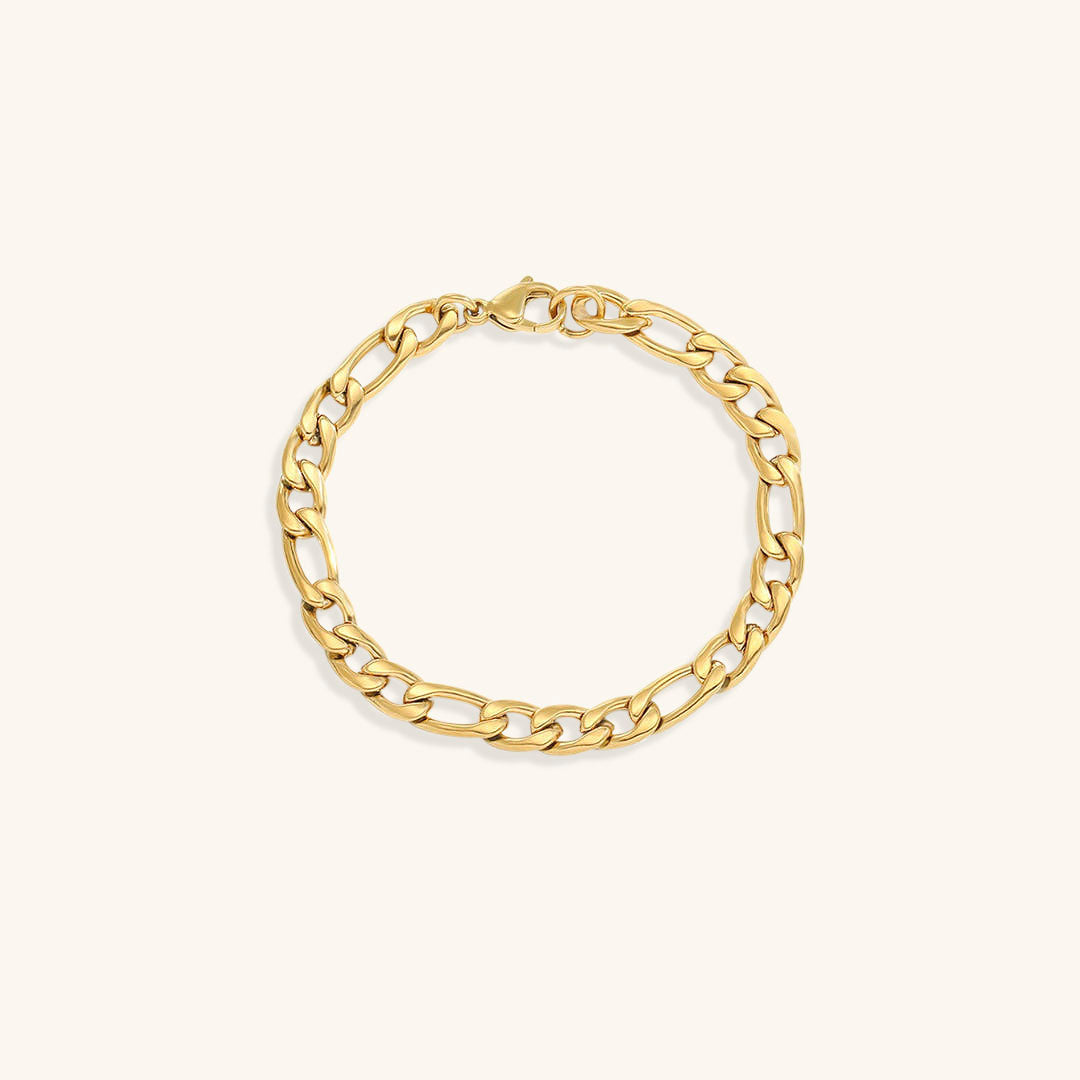 Gold Chain Bracelet | Durable Stainless Steel-Plated 14k Gold Design 8