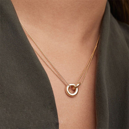 Gold Chain Necklace | 14k Gold-Plated Stylish Design with Extension 1