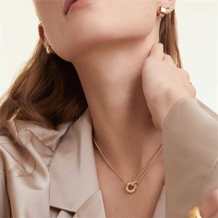 Gold Chain Necklace | 14k Gold-Plated Stylish Design with Extension 2