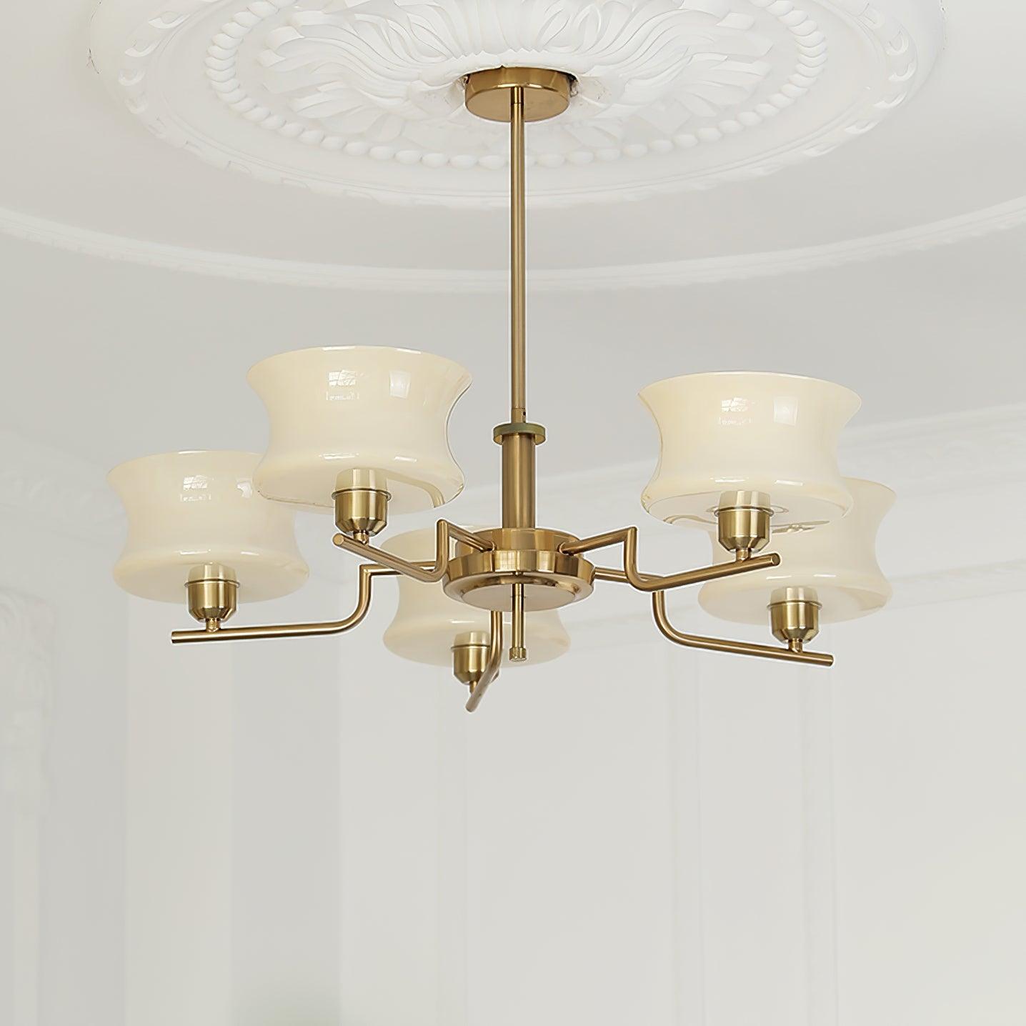Gold Chandelier | Vintage Style Light for Dining Room or Living Space 10