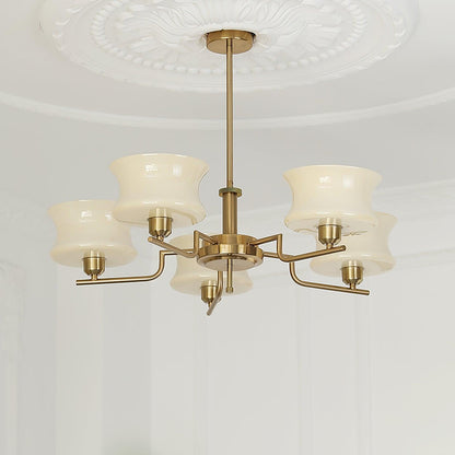 Gold Chandelier | Vintage Style Light for Dining Room or Living Space 10