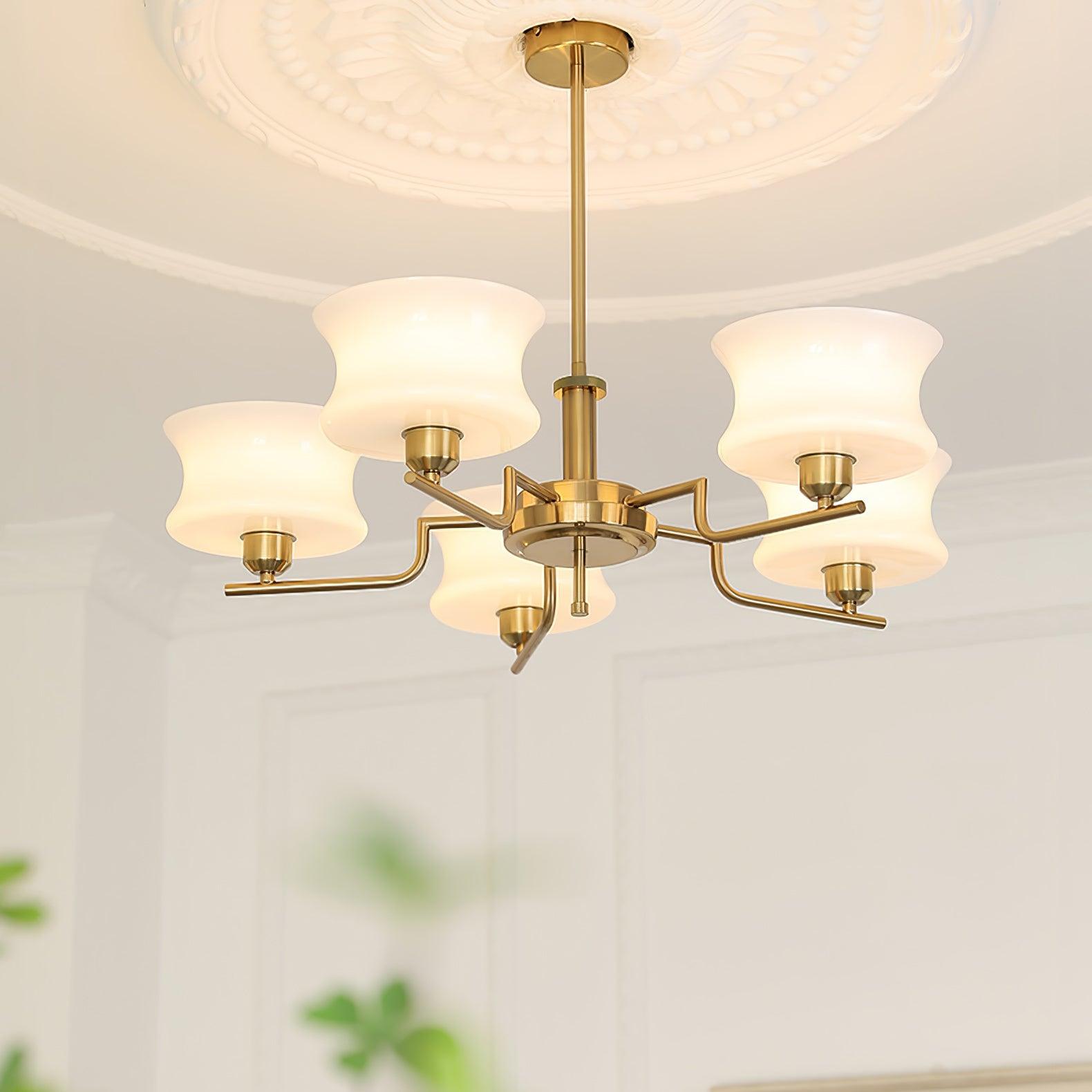 Gold Chandelier | Vintage Style Light for Dining Room or Living Space 2