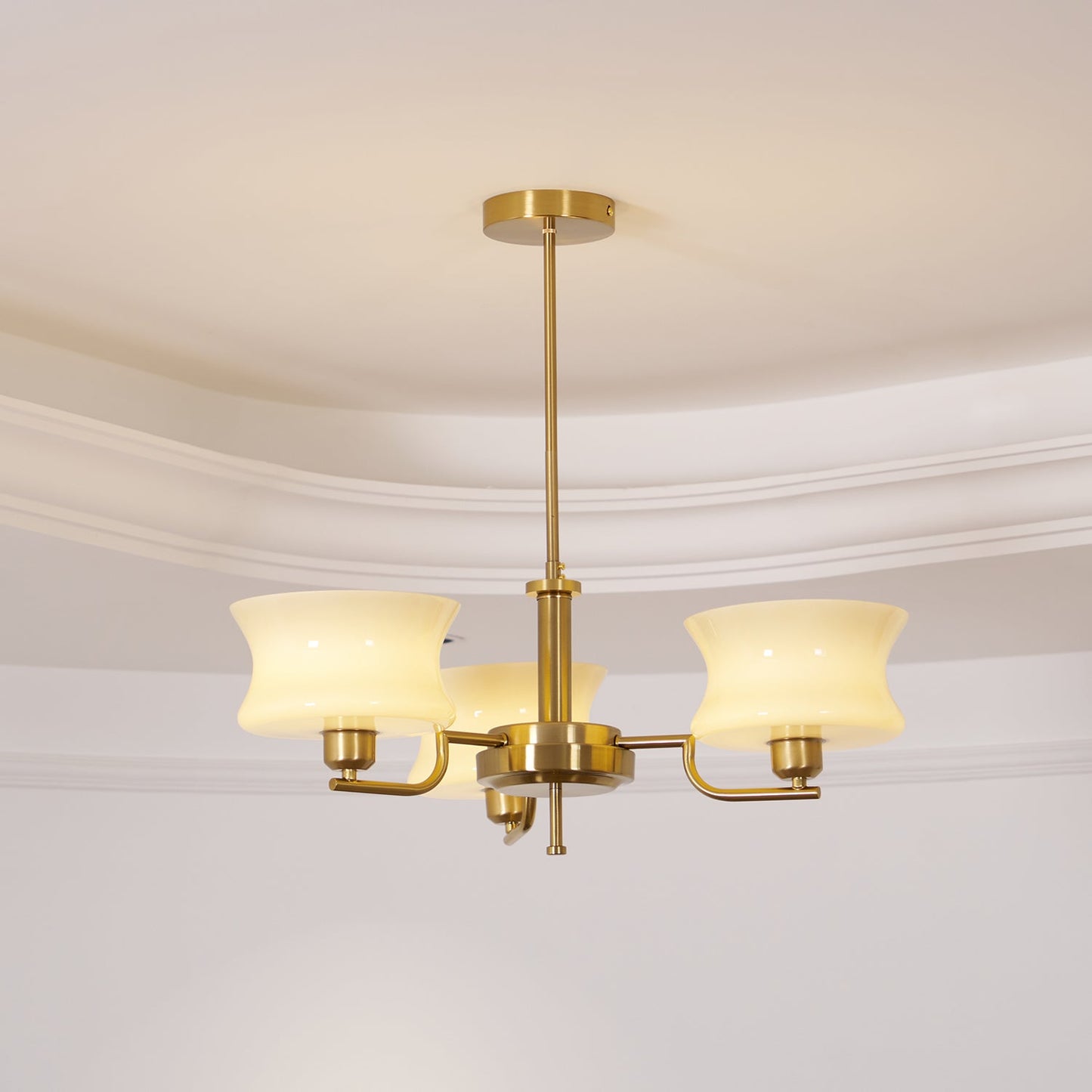 Gold Chandelier | Vintage Style Light for Dining Room or Living Space 5