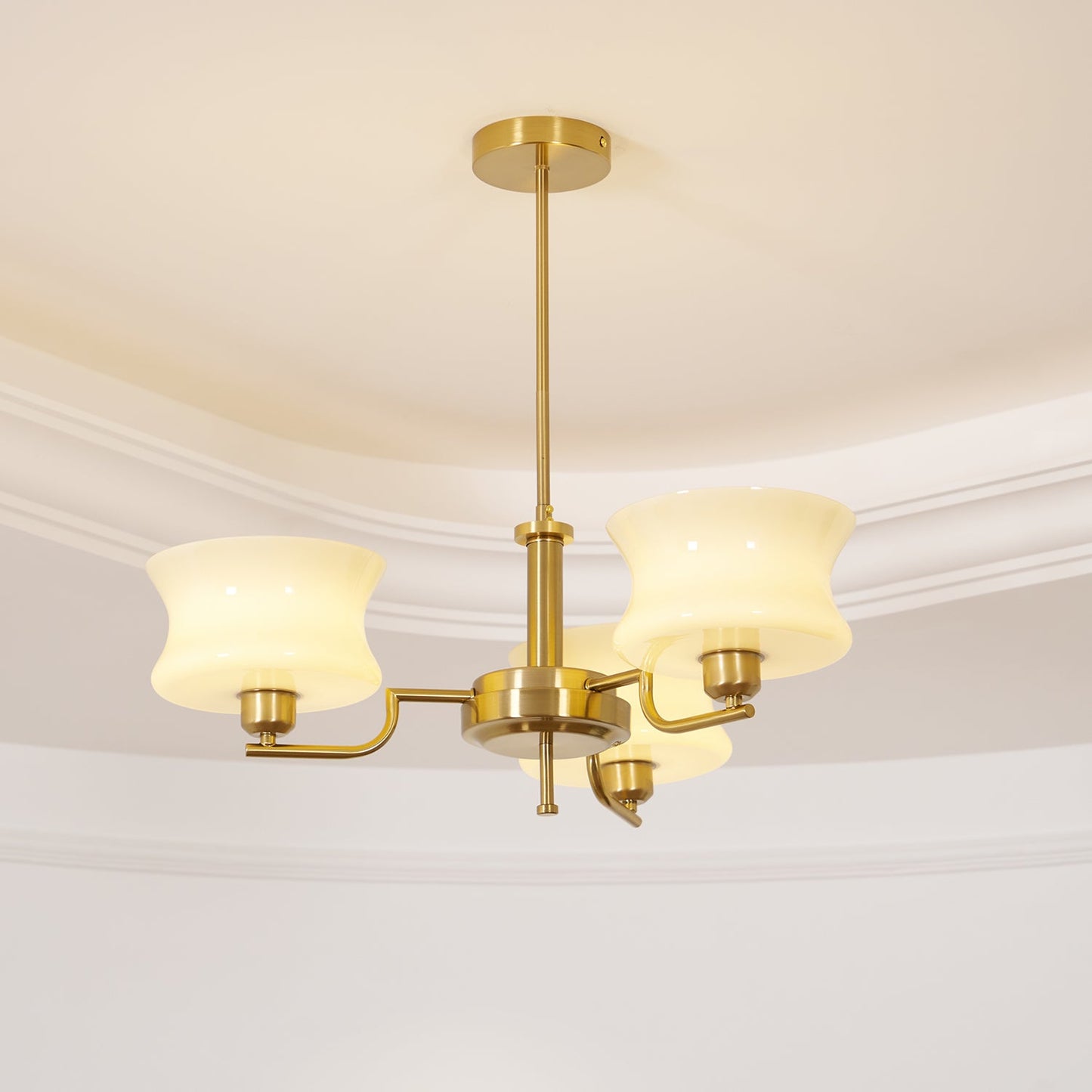 Gold Chandelier | Vintage Style Light for Dining Room or Living Space 6