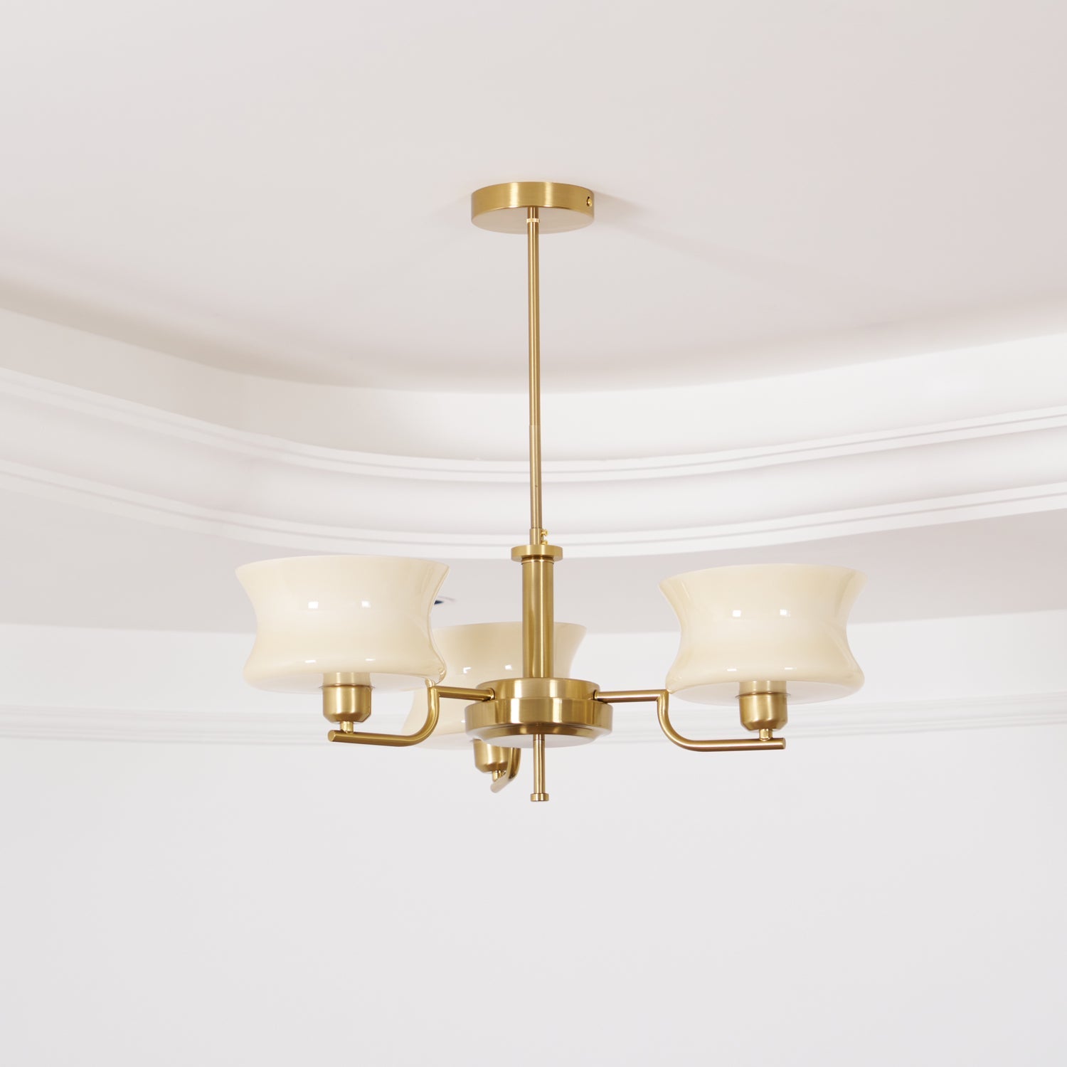 Gold Chandelier | Vintage Style Light for Dining Room or Living Space 7