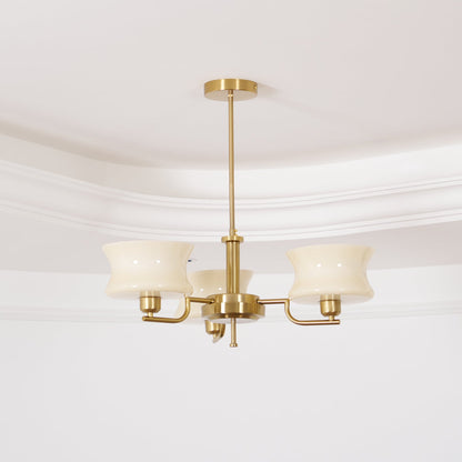 Gold Chandelier | Vintage Style Light for Dining Room or Living Space 7
