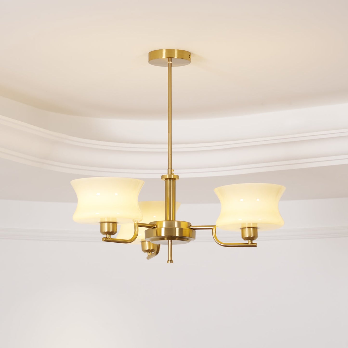 Gold Chandelier | Vintage Style Light for Dining Room or Living Space 8