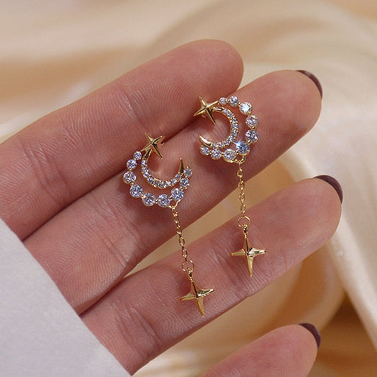 Gold Drop Earrings | Hypoallergenic S925 Silver with 18K Gold Finish 0