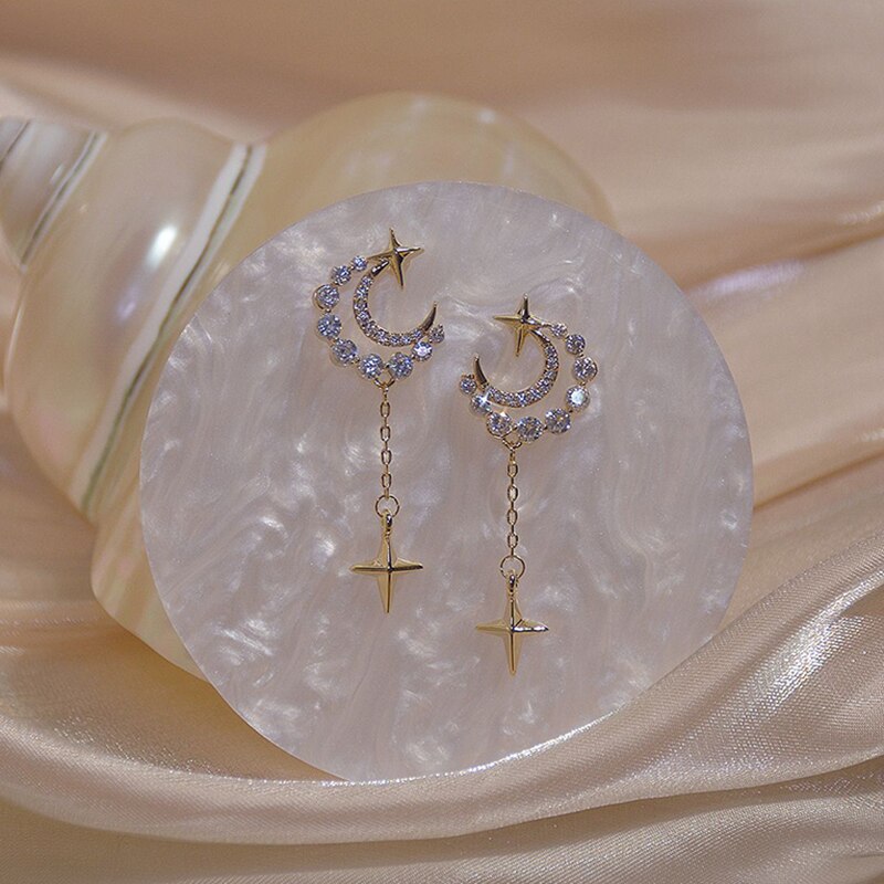 Gold Drop Earrings | Hypoallergenic S925 Silver with 18K Gold Finish 2