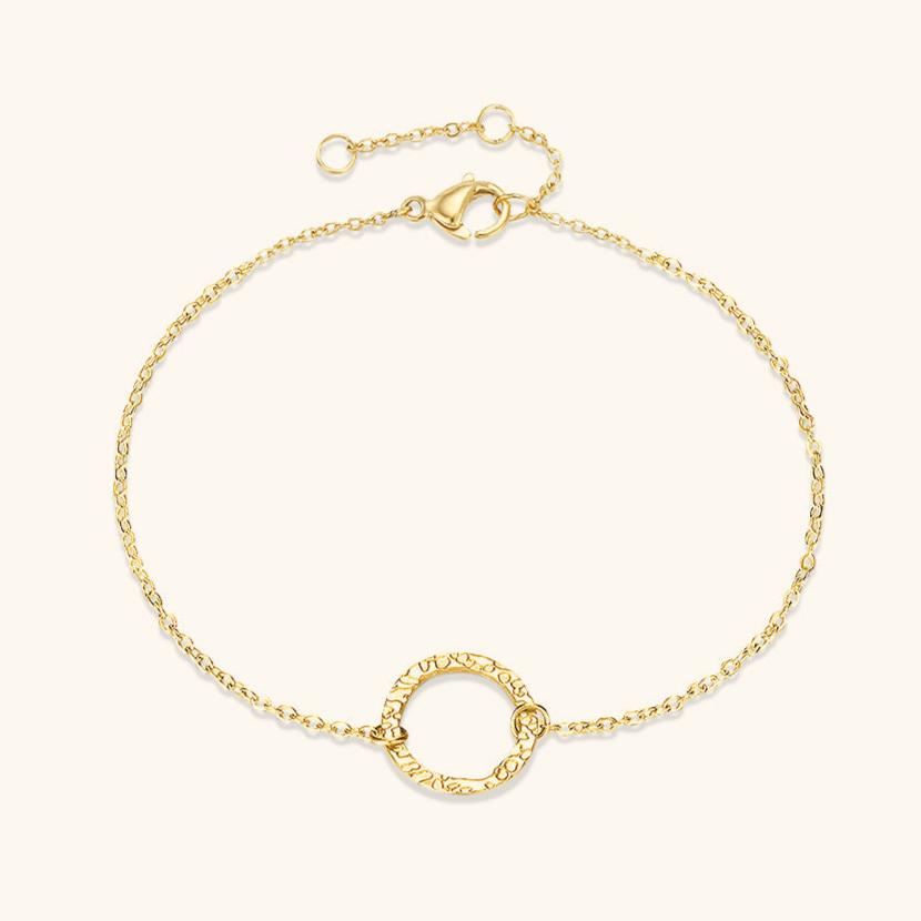 Gold Hoop Bracelet | Durable Stainless Steel with 14k Gold Plating 0
