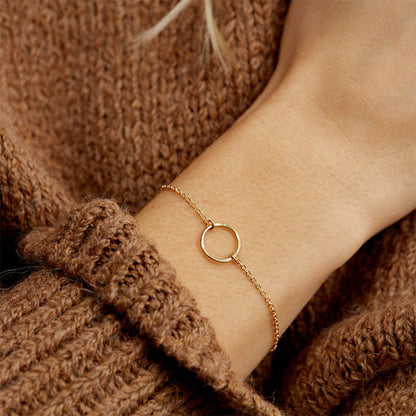 Gold Hoop Bracelet | Durable Stainless Steel with 14k Gold Plating 1