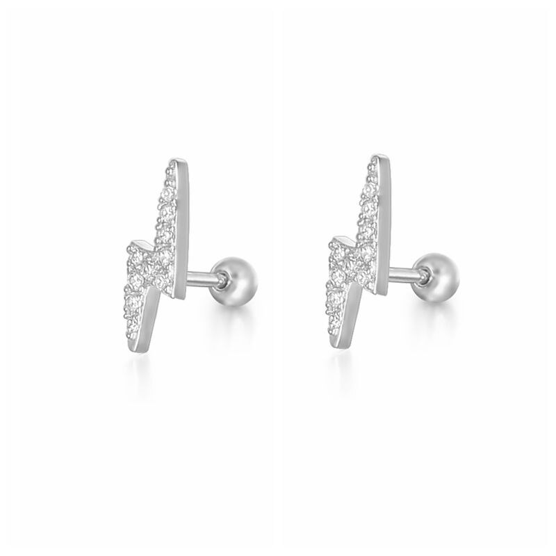 Gold Hoop Earrings | Hypoallergenic S925 Sterling Silver with Crystal Pave Design 4