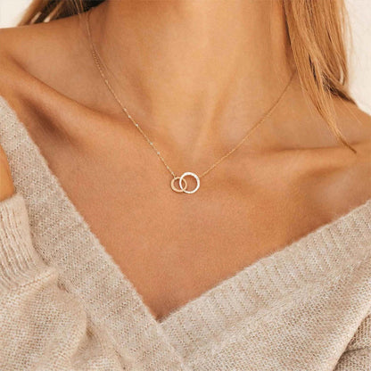 Gold Hoop Necklace | Ethically Sourced Stainless Steel with 14k Gold Finish 3