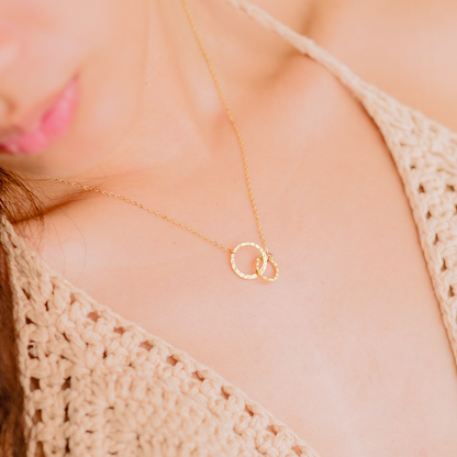 Gold Hoop Necklace | Ethically Sourced Stainless Steel with 14k Gold Finish 4