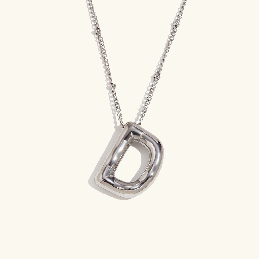 Gold Initial Necklace | Hypoallergenic 18k Gold-Plated Pendant 12