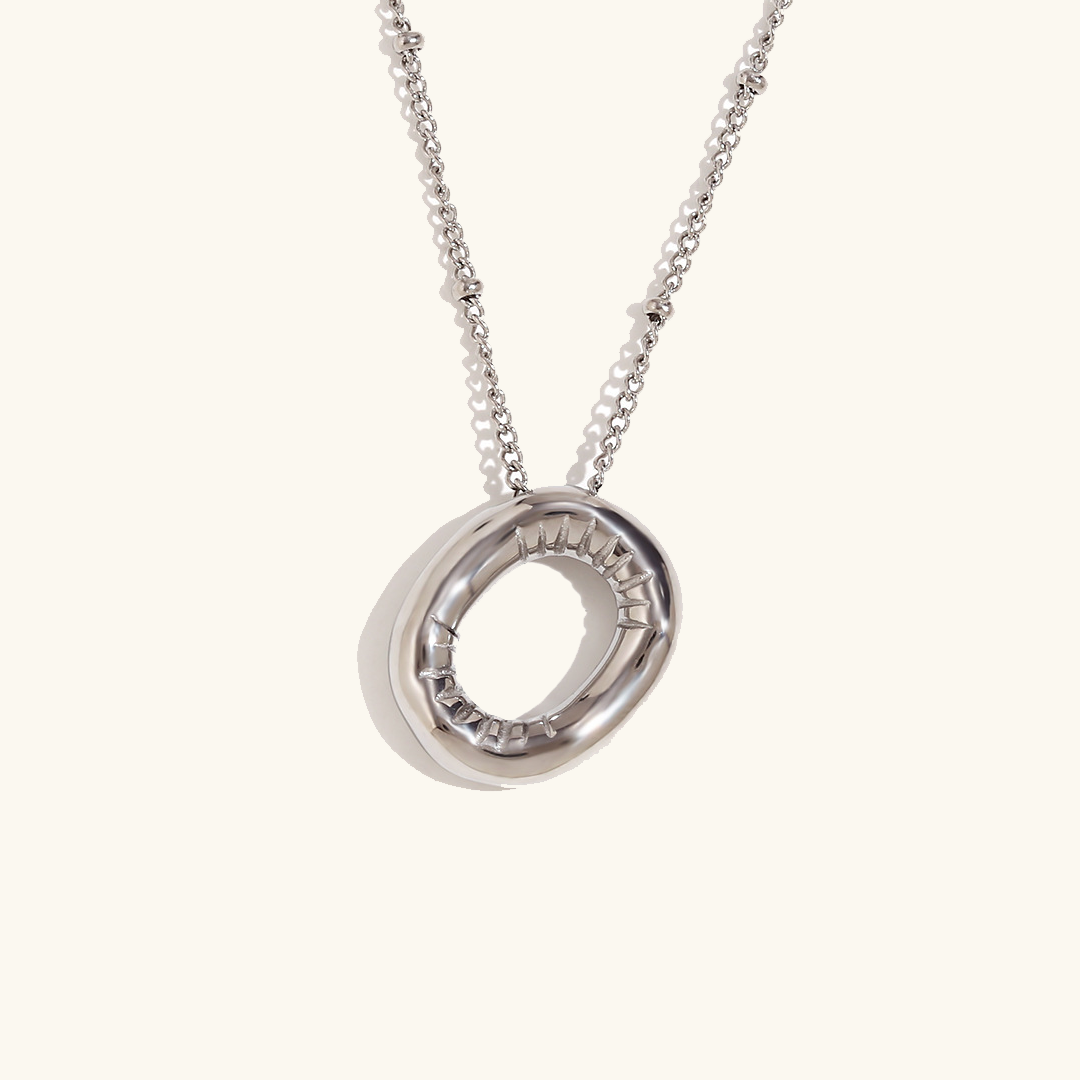 Gold Initial Necklace | Hypoallergenic 18k Gold-Plated Pendant 17