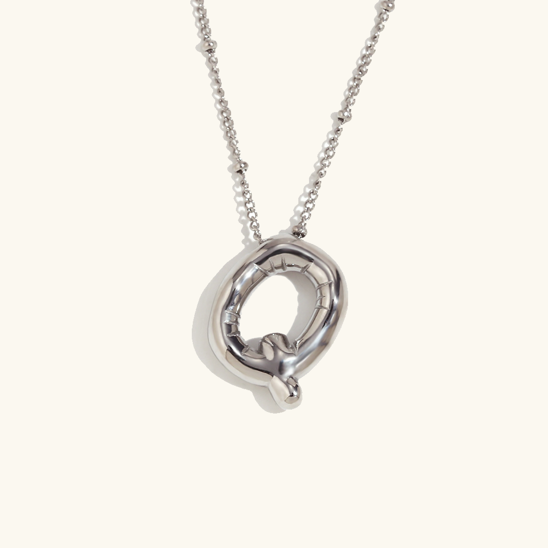 Gold Initial Necklace | Hypoallergenic 18k Gold-Plated Pendant 21