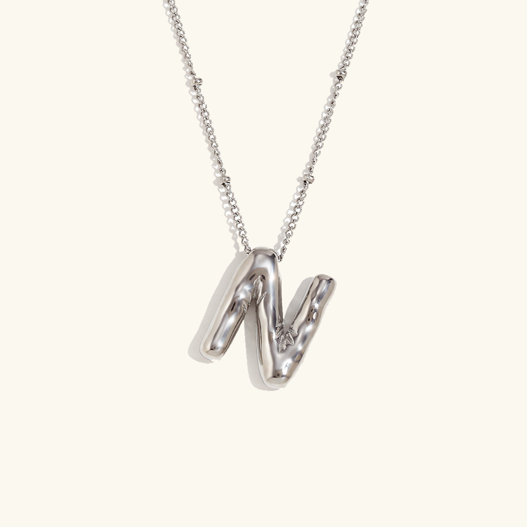 Gold Initial Necklace | Hypoallergenic 18k Gold-Plated Pendant 34