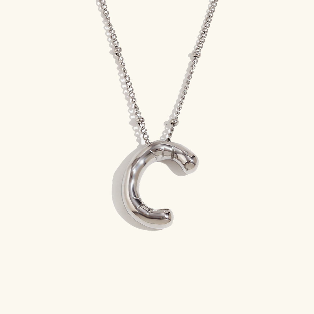 Gold Initial Necklace | Hypoallergenic 18k Gold-Plated Pendant 37