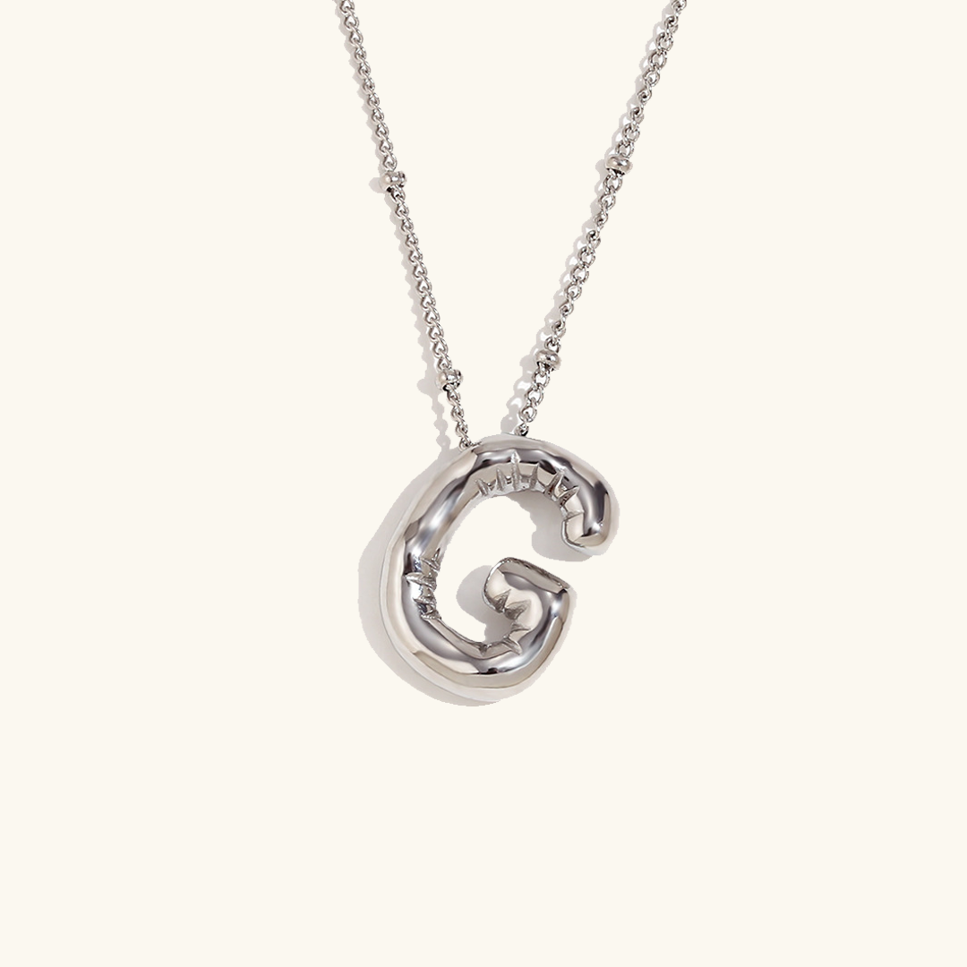 Gold Initial Necklace | Hypoallergenic 18k Gold-Plated Pendant 38