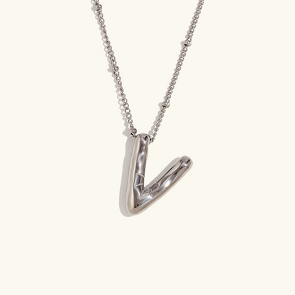 Gold Initial Necklace | Hypoallergenic 18k Gold-Plated Pendant 46