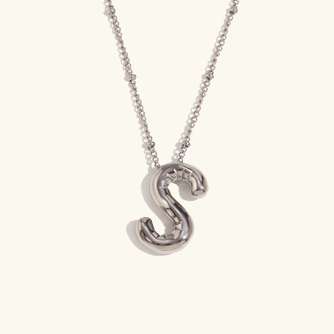 Gold Initial Necklace | Hypoallergenic 18k Gold-Plated Pendant 49